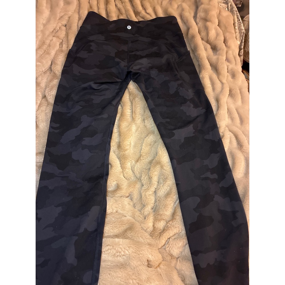 Lululemon Invigorate High Rise Tight Heritage 365 Camo Deep Coal Multi Leggings